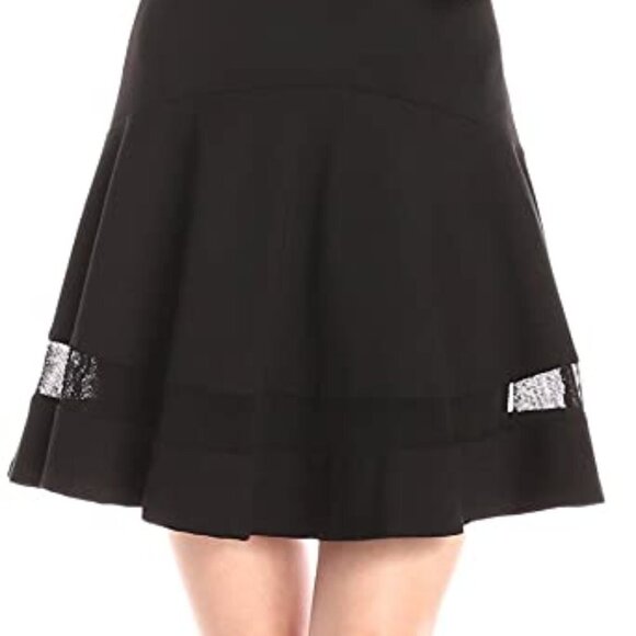 Erin Fetherston 2 Black Tess Dress Fit Flare Sheer - Picture 6 of 13